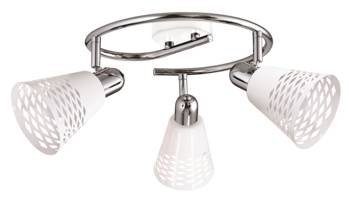 Candellux plafon (reflektorki) Discovery 3xE14 biały/chrom 98-62185
