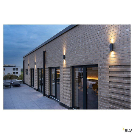 SLV kinkiet zewnętrzny Theo Up-Down Out 2xGU10 antracytowy IP44 229535