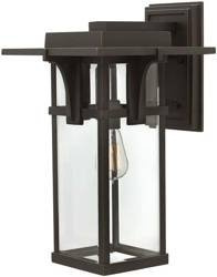 Elstead kinkiet zewnętrzny Manhattan (Hk) E27 brązowy IP44 HK-MANHATTAN2-L