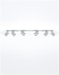 Sollux plafon Merida 6l 6xGU10 szary SL.0462