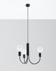 Sollux żyrandol / lampa wisząca Piccolo 3 3xE27 czarna SL.0856