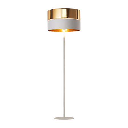 TK Lighting lampa podłogowa Hilton E27 biało/złota 159cm 5074