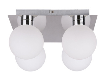 Candellux plafon Oden 4xG9 biały/chrom 98-03256