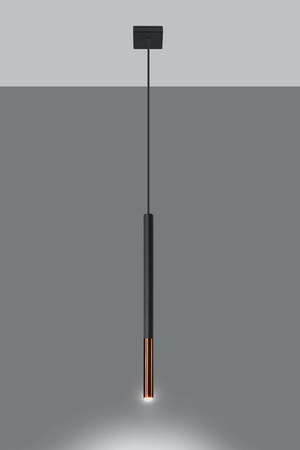 Sollux lampa wisząca Mozaica 1 G9 czarno/miedziana SL.0888