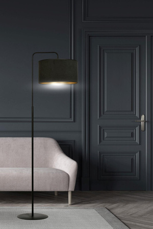 Emibig lampa podłogowa Hilde Lp1 E27 czarno/złota 150cm 1054/LP1