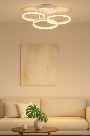 Aviano Lighting lampa sufitowa LED Ravello ściemnialna 60W 6000lm 3000K piaskowa 9055-513