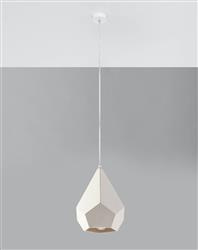 Sollux lampa wisząca Pavlus E27 biała SL.0844