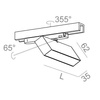 AQForm lampa szynowa LED Rafter 12W 960lm 3000K AQsmart czarna 29cm 16335-M930-D9-DB-12