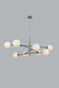 Azzardo żyrandol / lampa wisząca Oviedo 8 8xG9 złota AZ4423