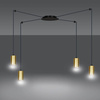 Emibig lampa wisząca Traker 4 4xGU10 czarno/złota 526/4