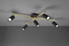 Trio plafon (reflektorki) LED Marley 5xGU10 czarno/złoty 612400580