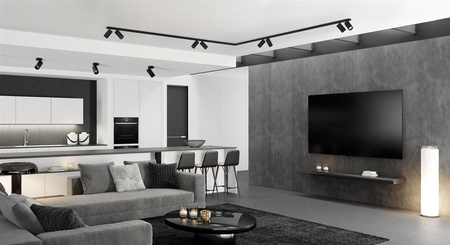 Nowodvorski plafon (reflektorki) Mono Corner VIII 8xGU10 czarny 7723