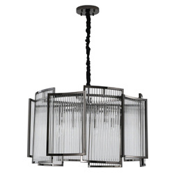 Step Into Design żyrandol / lampa wisząca Imperio 8xE14 czarna MP0098 black