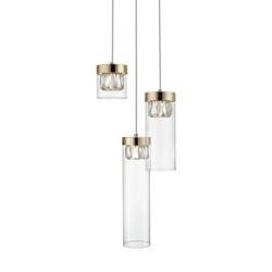 Zuma Line lampa wisząca Gem 3xG9 złota P0389-03D-F7AC