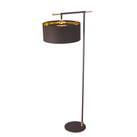 Elstead lampa podłogowa Balance E27 brązowo/mosiężna 161,6cm BALANCE-FL-BRPB