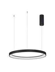 Luces Exclusivas lampa wisząca LED Rota ściemnialna Ø 58 cm 48W 2773lm 2700K IP20 czarna LE43517