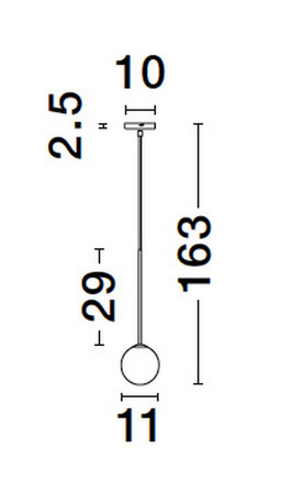 Luces Exclusivas lampa wisząca LED Chao Ø 11 cm G9 1x5W IP20 czarno/złota LE44267
