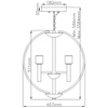 Quintiesse lampa wisząca Mondo 3xG9 chrom QN-MONDO3