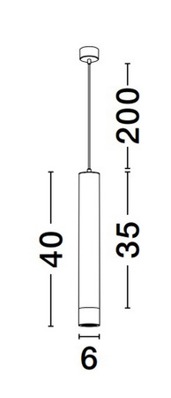 Luces Exclusivas lampa wisząca LED Bahtaj Ø 6 cm GU10 1x10W IP20 czarno/złota LE43631