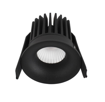 Luces Exclusivas łazienkowe oczko stropowe LED Tercero 9W 530lm 3000K czarne Ø6,2cm IP42 LE61324