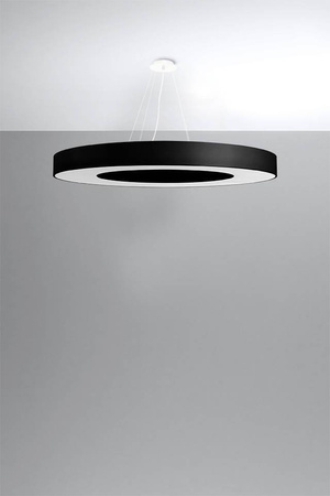 Sollux lampa wisząca Saturno Slim 90 8xE27 czarna SL.0798