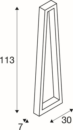 SLV lampa stojąca zewnętrzna LED Bookat 15W 1240lm 3000/4000K antracytowa 113cm 1005441