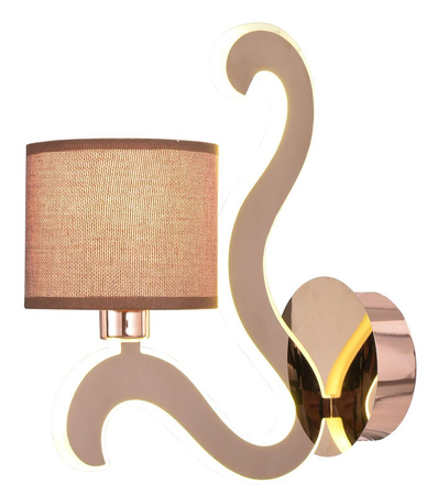 Candellux kinkiet Ambrosia E14 + LED 6W 300lm 2800K miedziany 21-33499