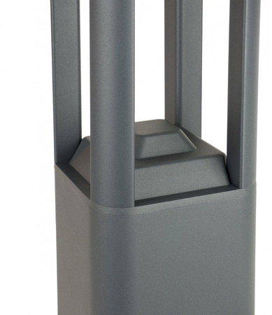 Su-ma lampa stojąca zewnętrzna Kwadrat GX53 popielata 80cm IP54 FKW-800