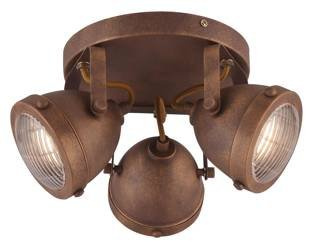 Candellux plafon (reflektorki) Frodo 3xGU10 rdzawy 98-71095