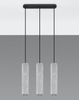 Sollux lampa wisząca Luvo 3 GU10 czarno/betonowa SL.0655
