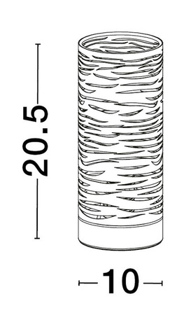 Luces Exclusivas lampa stołowa LED Barra Ø10 cm E14 1x5W IP20 biało/złota LE43437