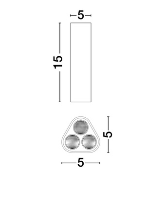 Luces Exclusivas lampa sufitowa LED Tachira 6W 454lm 3000K IP20 wys. klosza 15 cm czarna LE44910