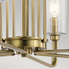 Quintiesse lampa wisząca Kimrose 6xE14 mosiężna QN-KIMROSE6-BNB
