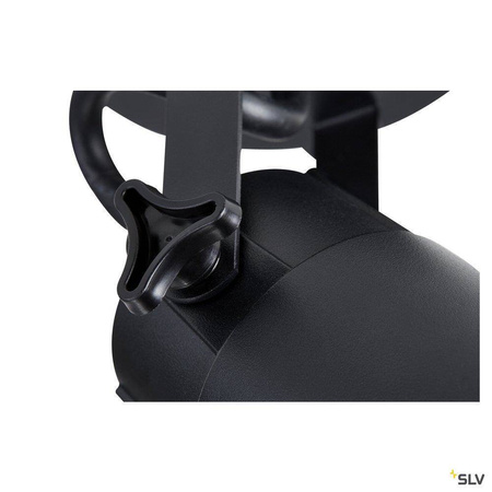 SLV kinkiet (reflektorek) zewnętrzny Nautilus GU10 czarny IP54 1002867