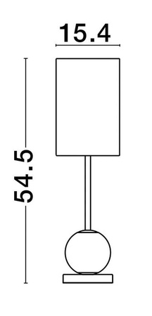Luces Exclusivas lampka biurkowa LED Cana 8,8W 803lm 3200K złota LE42694