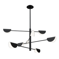 Maytoni lampa wisząca Mollis 8xG9 czarna MOD126PL-08B