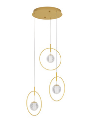 Luces Exclusivas lampa wisząca LED Bacata Ø 40 cm 19W 2208lm 3000K IP20 złota LE43202