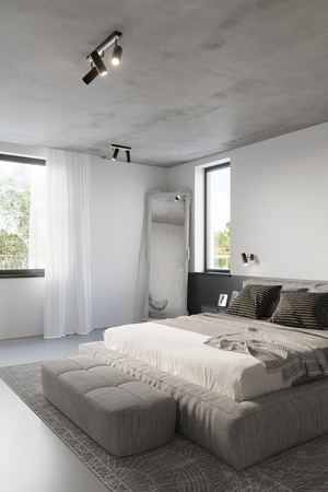 Sollux plafon (reflektorki) Direzione 3 GU10 czarny SL.0501