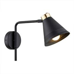 Argon kinkiet Avalone E27 czarno/mosiężny 8008