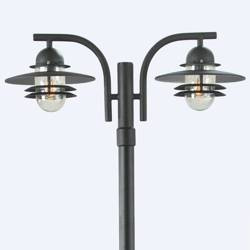 Norlys latarnia Oslo 2xE27 238cm czarna IP55 242BL