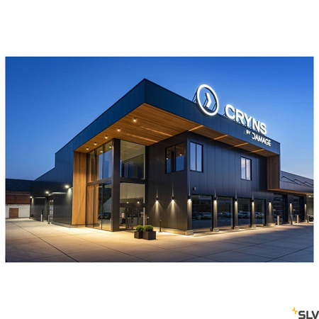 SLV plafon zewnętrzny LED Enola 36W 3500lm 3000/4000K 38° antracytowy Ø14cm IP65 1003442