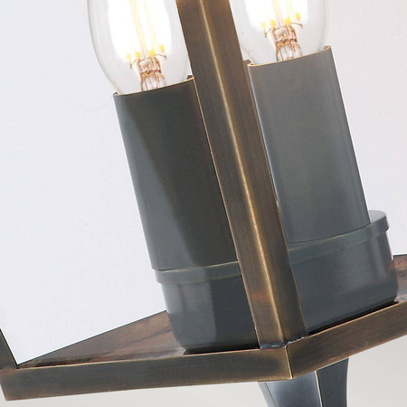 Elstead kinkiet zewnętrzny Mansion House 3xE14 mosiężny IP44 MANSION-HOUSE-WB1-BR