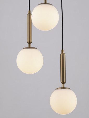 Luces Exclusivas lampa wisząca LED Agro Ø 35 cm E27 3x12W IP20 złota LE43223