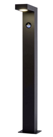 Lucide lampa stojąca zewnętrzna LED z czujnikiem ruchu Texas 6W 230lm 3000K IP54 antracytowa 28851/61/30
