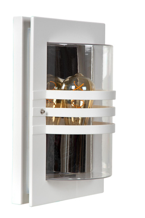 Lucide kinkiet zewnętrzny Privas 1xE27 IP44 biały 14827/01/31