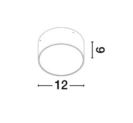 Luces Exclusivas lampa sufitowa zewnętrzna LED Borja Ø 12 cm 10W 655lm 3000K IP65 czarna LE73649