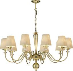 Amplex żyrandol / lampa wisząca Lilosa 10xE14 złota 8683