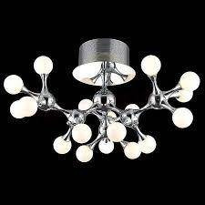 Azzardo plafon Neurono 18xG4 biały/chrom AZ0553