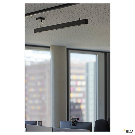 SLV lampa wisząca LED Q-Line 1m 45W 2300lm 4000K czarna 1000933