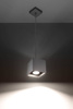Sollux lampa wisząca Quad 1 GU10 szara SL.0061